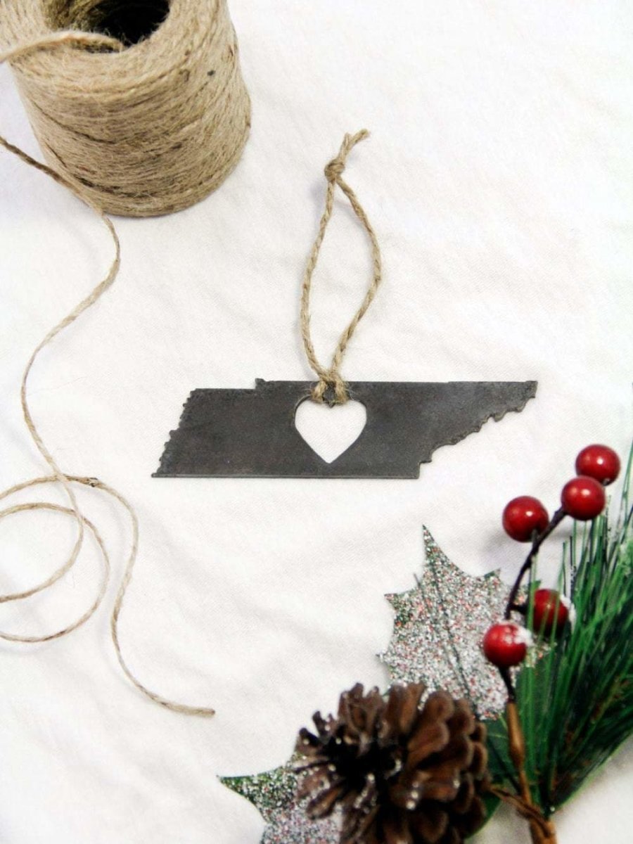 Tennessee Heart Christmas Ornament