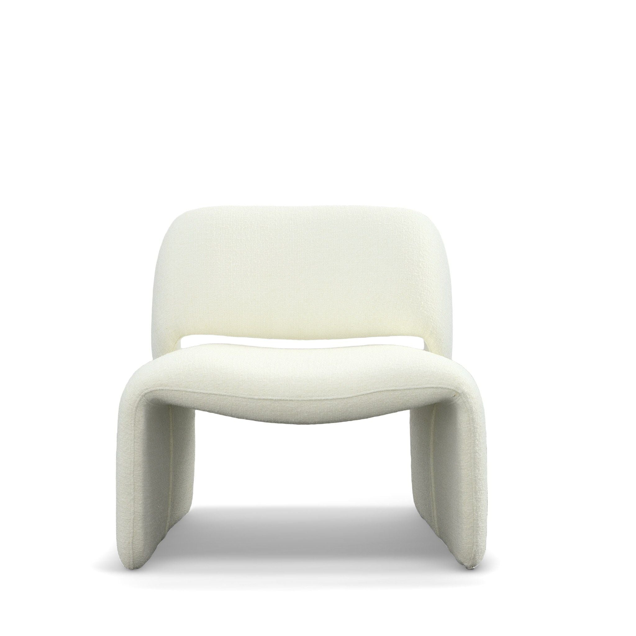 Modrest - Tristan Modern Off White Fabric Accent Chair