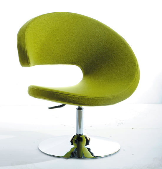 Modrest Adara Modern Green Fabric Lounge Chair