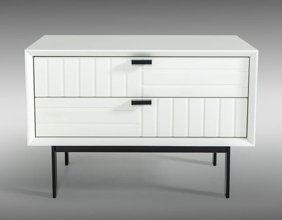 Full Nova Domus Valencia Contemporary White Bedroom Set