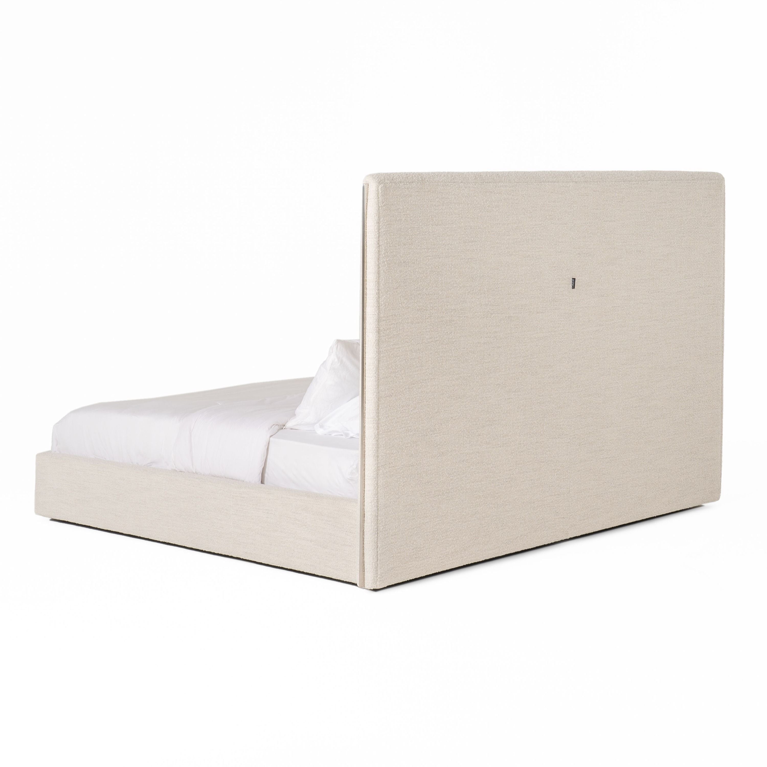 Modrest Valhalla - Contemporary White Fabric EK Bed