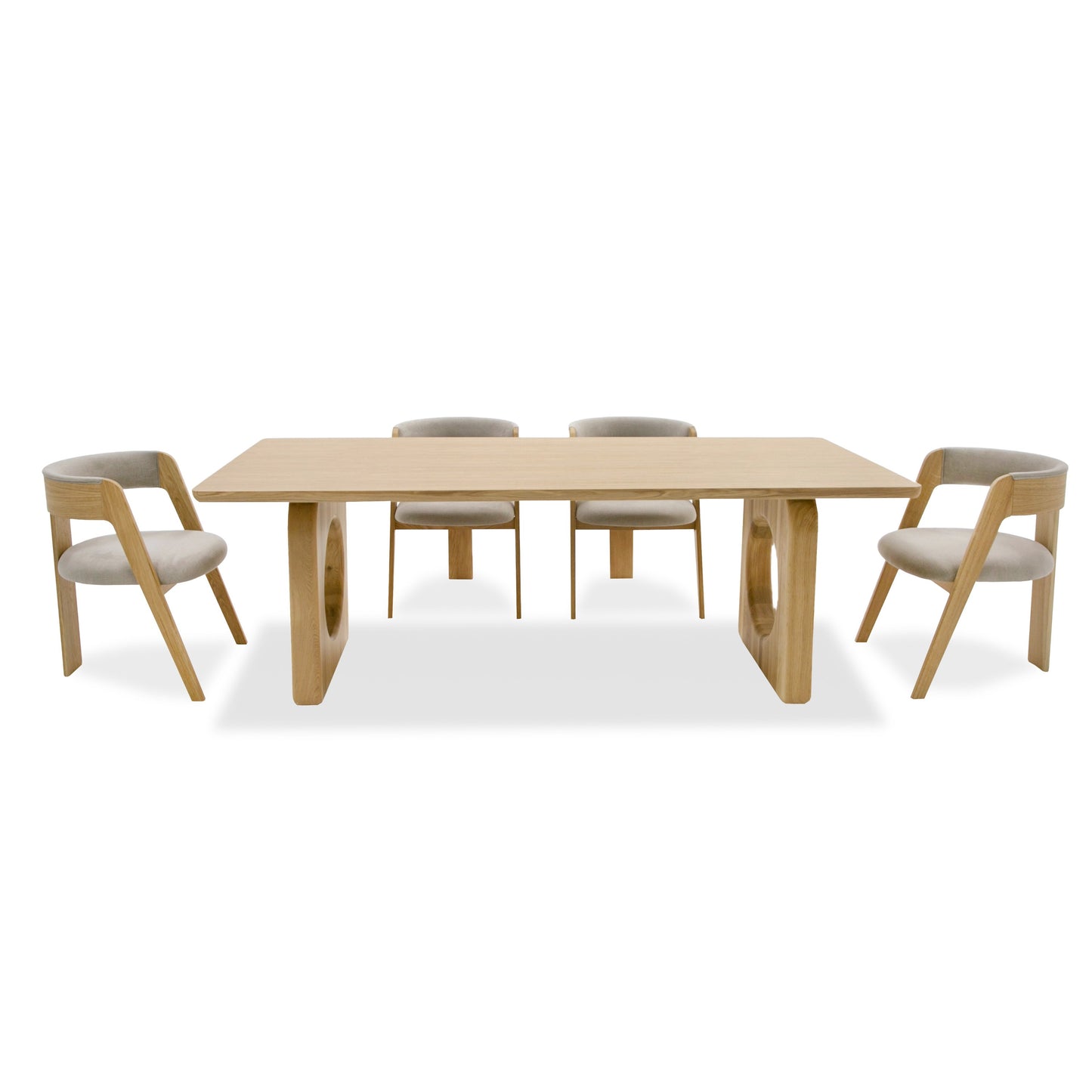 Modrest Washington - Modern Natural Oak Rectangular Dining Table