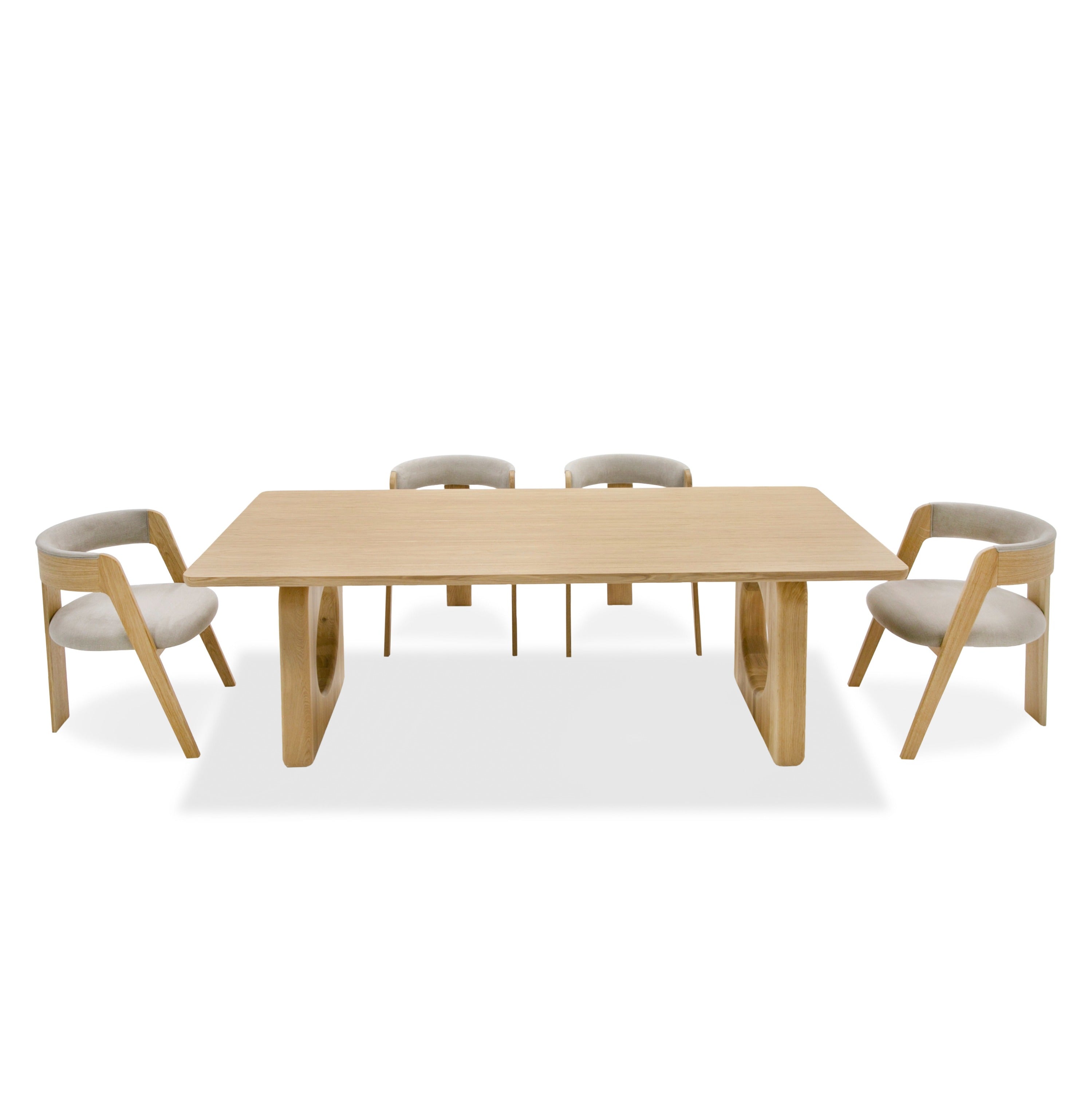 Modrest Washington - Modern Natural Oak Rectangular Dining Table