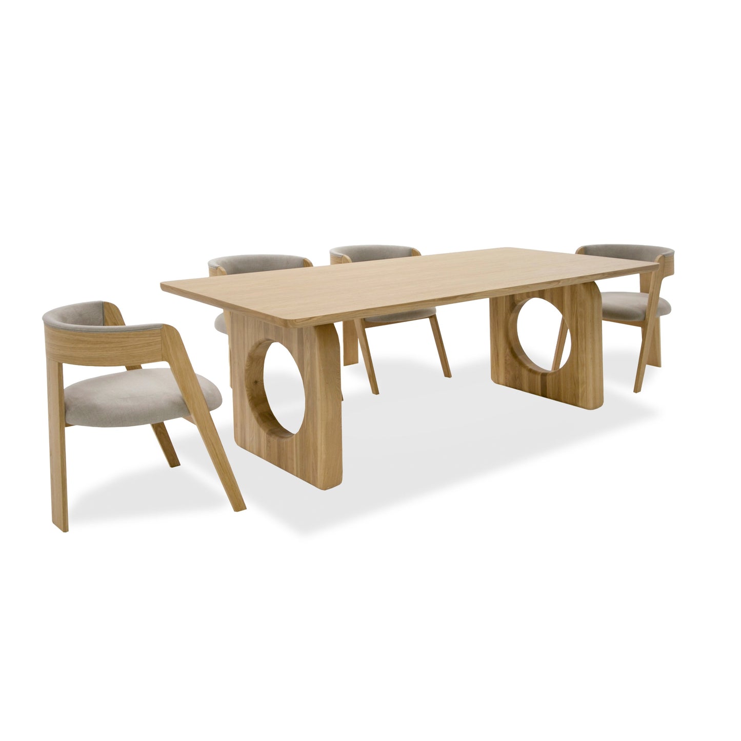 Modrest Washington - Modern Natural Oak Rectangular Dining Table