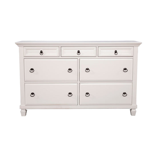 Winchester 7 Drawer Dresser, White