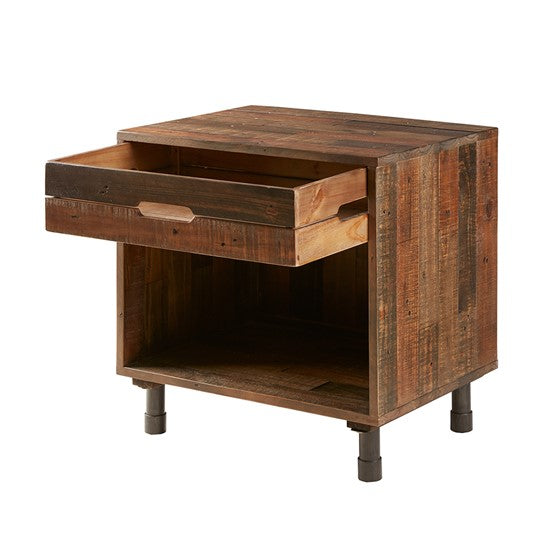 Renu Nightstand - Light Brown Multi