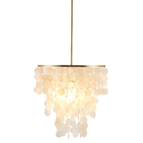 Isla Capiz Chandelier - White