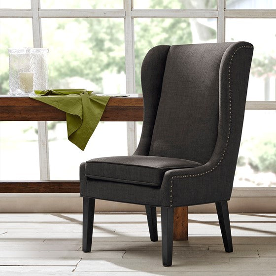 Garbo Captains Dining Chair - Charcoal