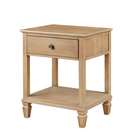 Victoria Bedside Table - Light Natural