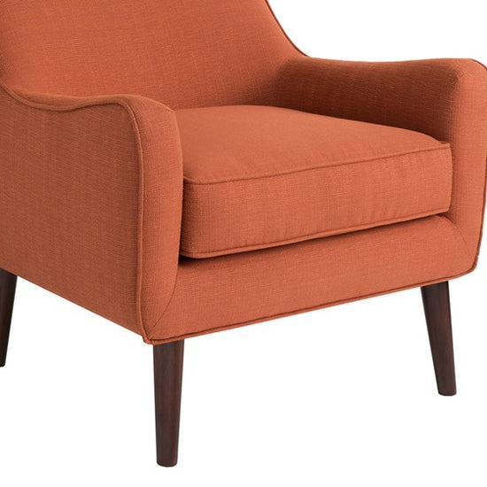 Oxford Mid-Century Accent Chair - Burnt Orange