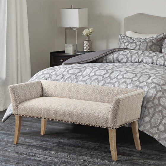 Welburn Accent Bench - Taupe Multi