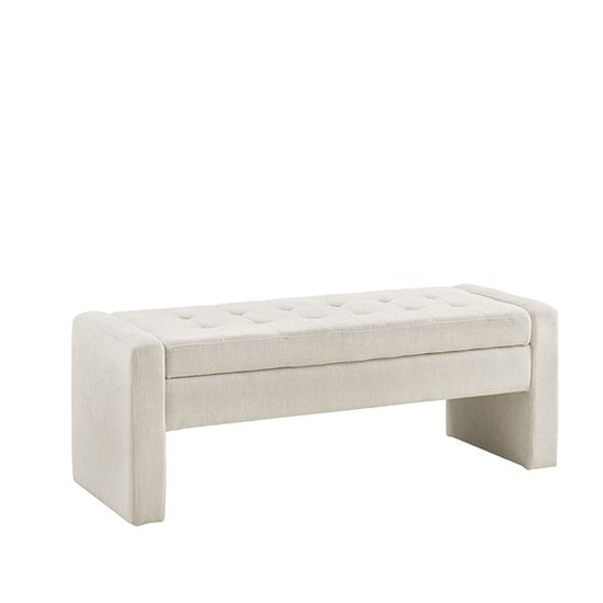 Gillian Storage Bench - Cream