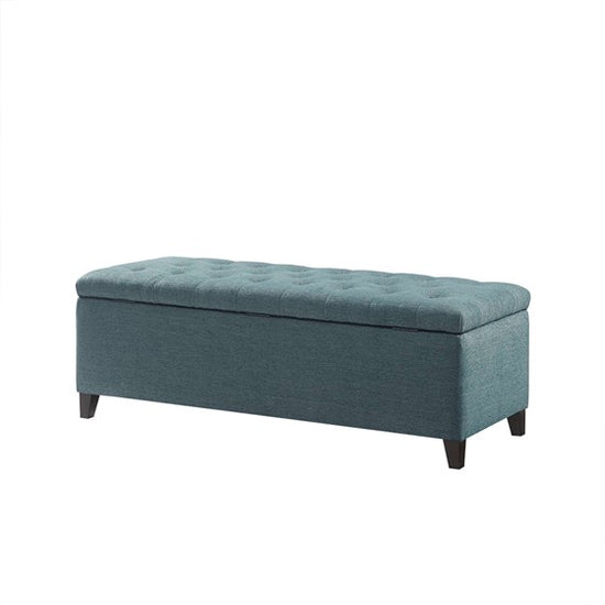 Shandra Tufted Top Storage Bench - Blue