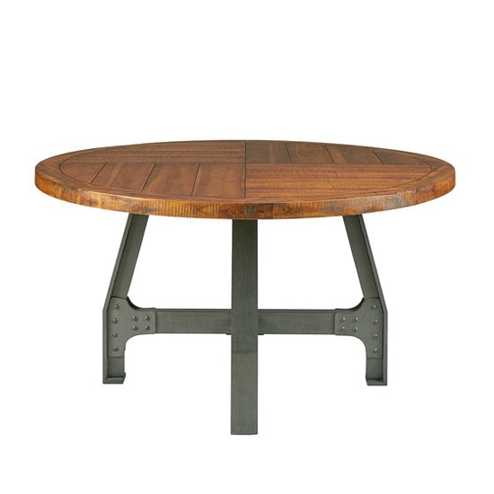 Lancaster Round Dining/Gathering Table - Amber/Graphite