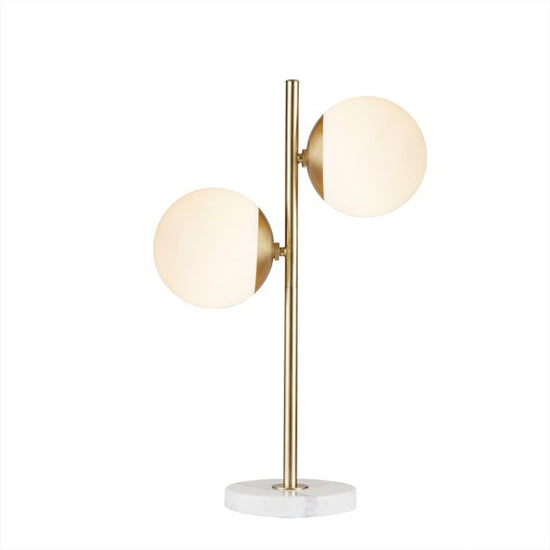 Holloway Table Lamp - White/Gold