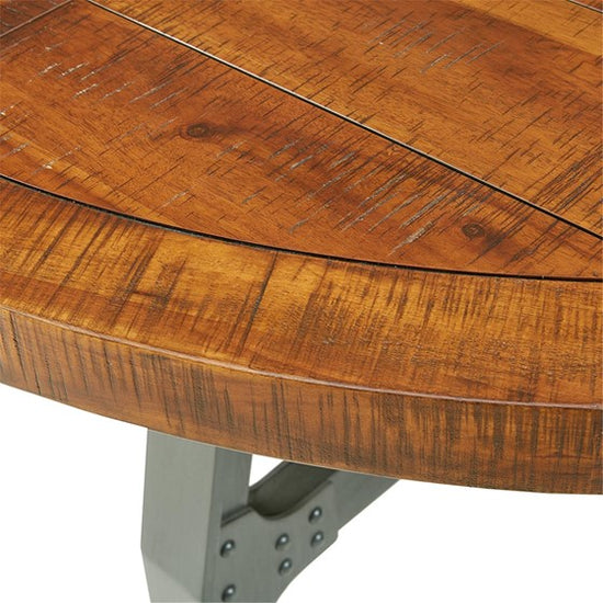 Lancaster Round Dining/Gathering Table - Amber/Graphite