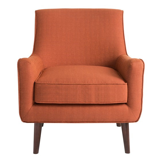 Oxford Mid-Century Accent Chair - Burnt Orange