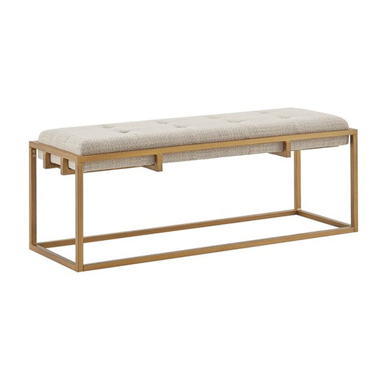 Greenwich Accent Bench - Brown/Antique Bronze