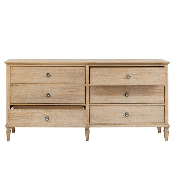 Victoria 6-Drawer Dresser - Light Natural