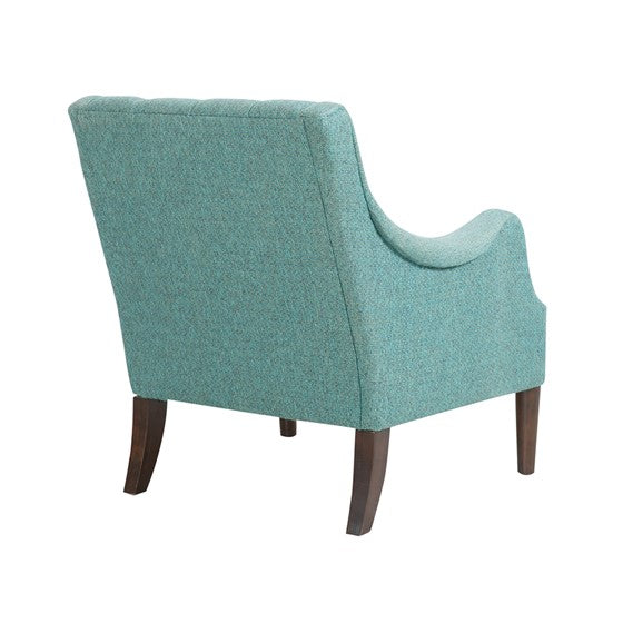 Qwen Button Tufted Accent Chair - Teal