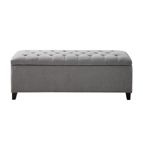 Shandra upholstered ottoman - Grey