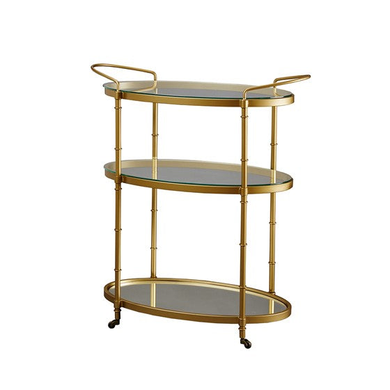 Lauren Bar Cart - Antique Gold