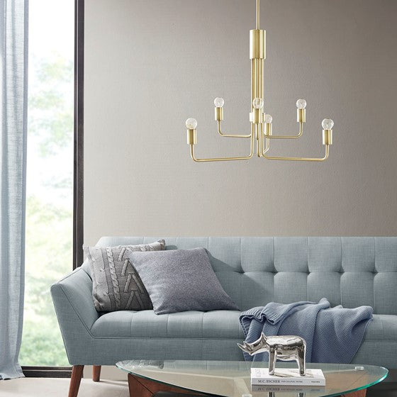 Milo Milo Chandelier - Antique Brass