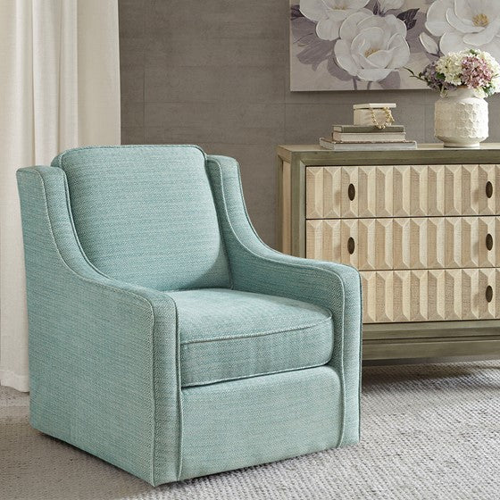 Harris Swivel Chair - Dusty Aqua