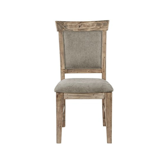 Oliver Dining Side Chair, Natural/Grey (Set of 2)