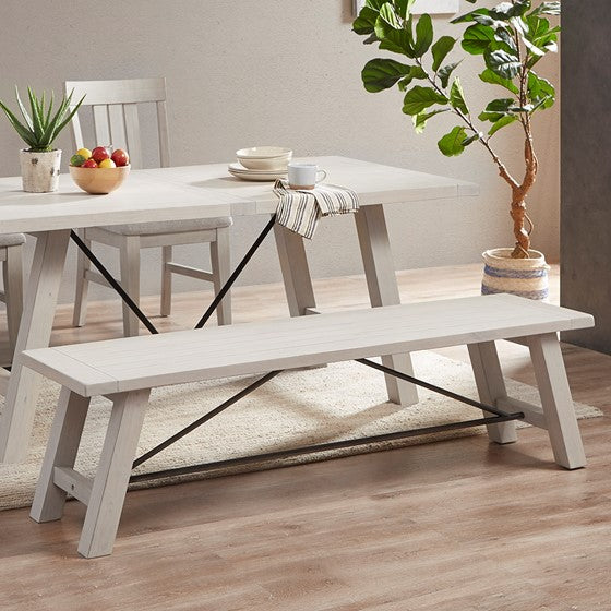 Sonoma Dining Bench - Reclaimed White