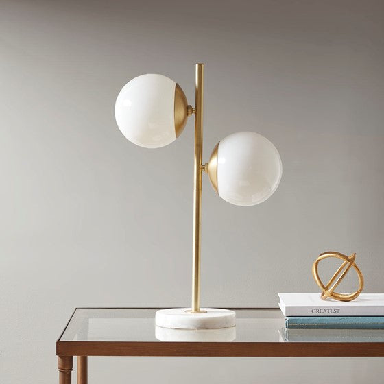 Holloway Table Lamp - White/Gold