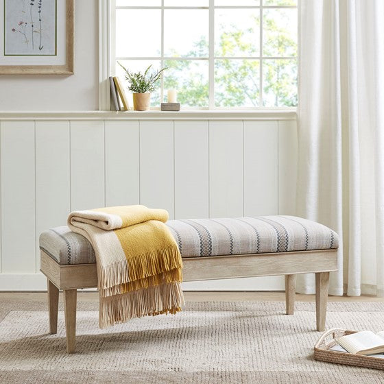 Harstrom Storage Bench - Beige Multi