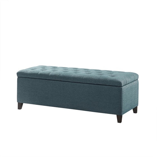 Shandra Tufted Top Storage Bench - Blue