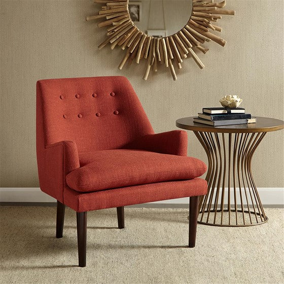 Taylor upholtered chair in Blakely Persimmon - Spice