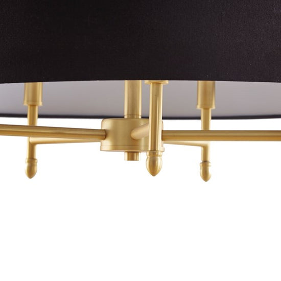 Presidio Chandelier - Gold/Black