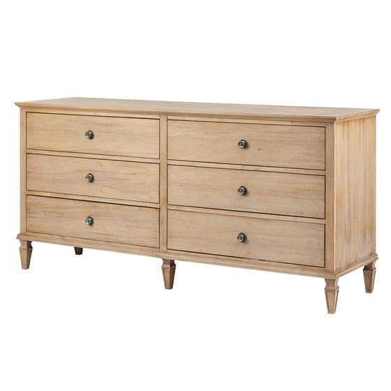 Victoria 6-Drawer Dresser - Light Natural