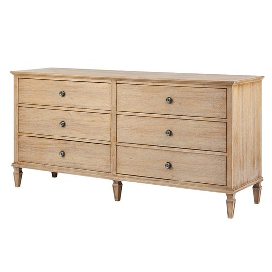 Victoria 6-Drawer Dresser - Light Natural