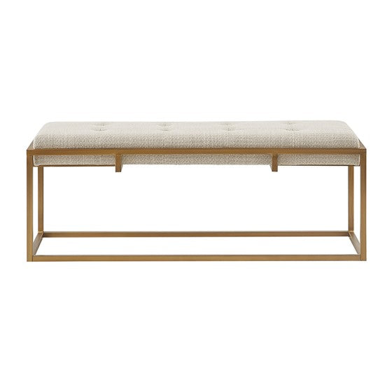 Greenwich Accent Bench - Brown/Antique Bronze