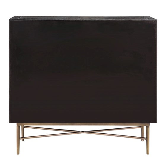 Hanley 2 Doors Accent Cabinet - Black