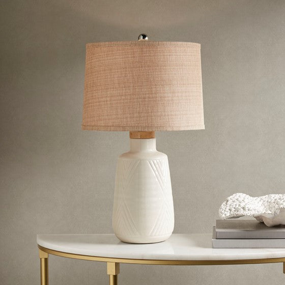 Tate Table Lamp - Ivory