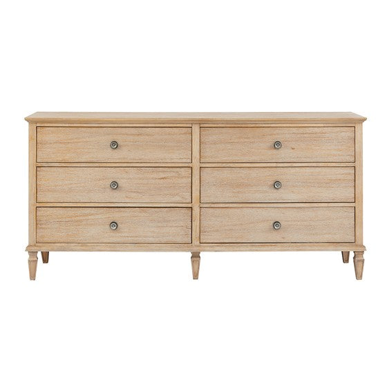 Victoria 6-Drawer Dresser - Light Natural