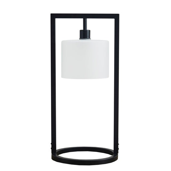 Kittery Kittery Table Lamp - Black Base/Frosted Shade