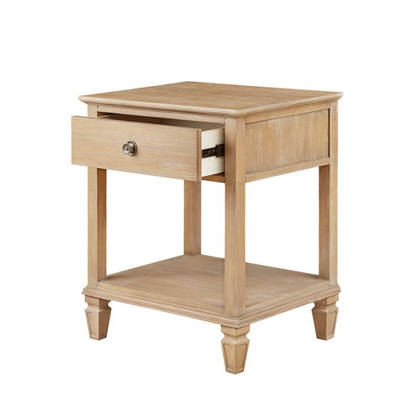 Victoria Bedside Table - Light Natural