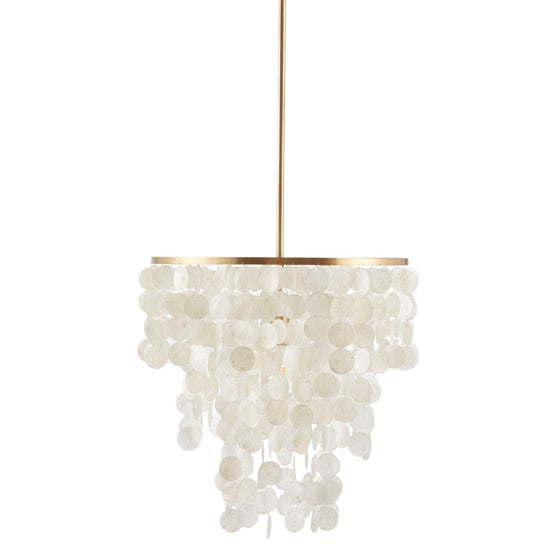 Isla Capiz Chandelier - White