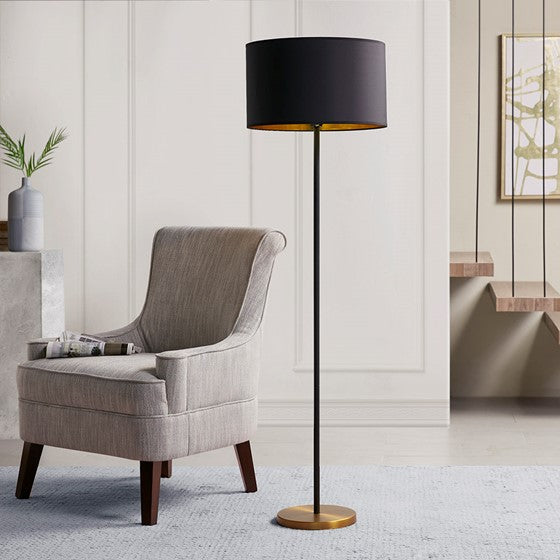 Hunts Floor Lamp - Gold/Black