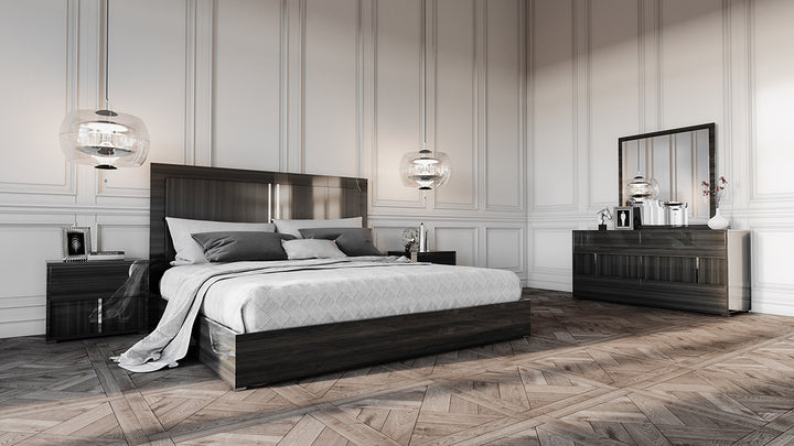 Modrest Ari Italian Modern Grey Bedroom Set